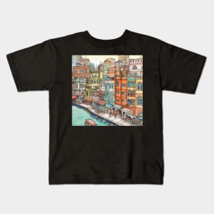 Dhaka city drawing Kids T-Shirt